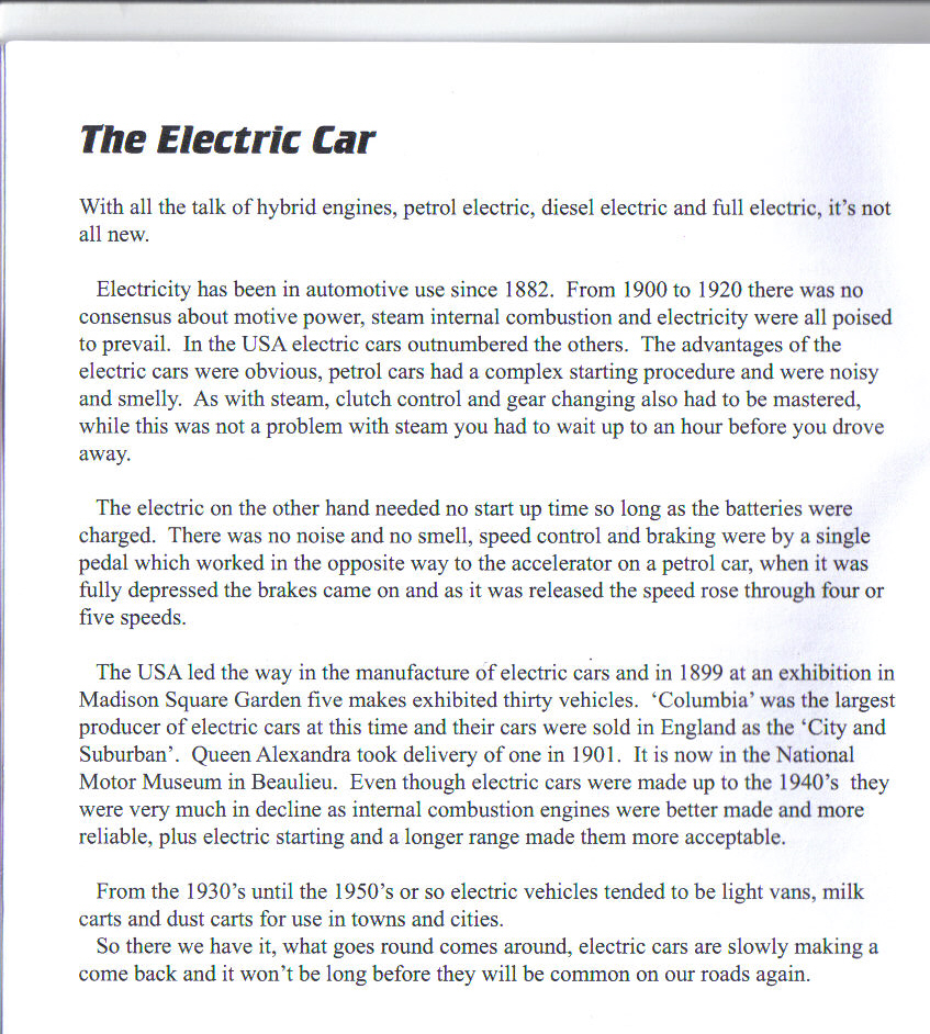 electric car